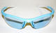 Brýle cyklistické modro/ bílé LADY +2skla, AGC - 1/2