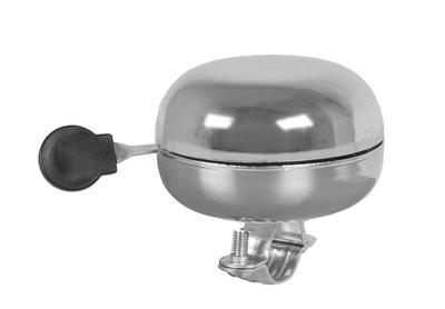 Zvonek větší RETRO design - stříbrný, průměr 80mm