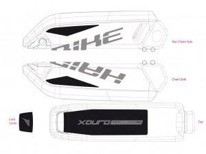 Dekor E-bike XDURO, p.kryt baterie